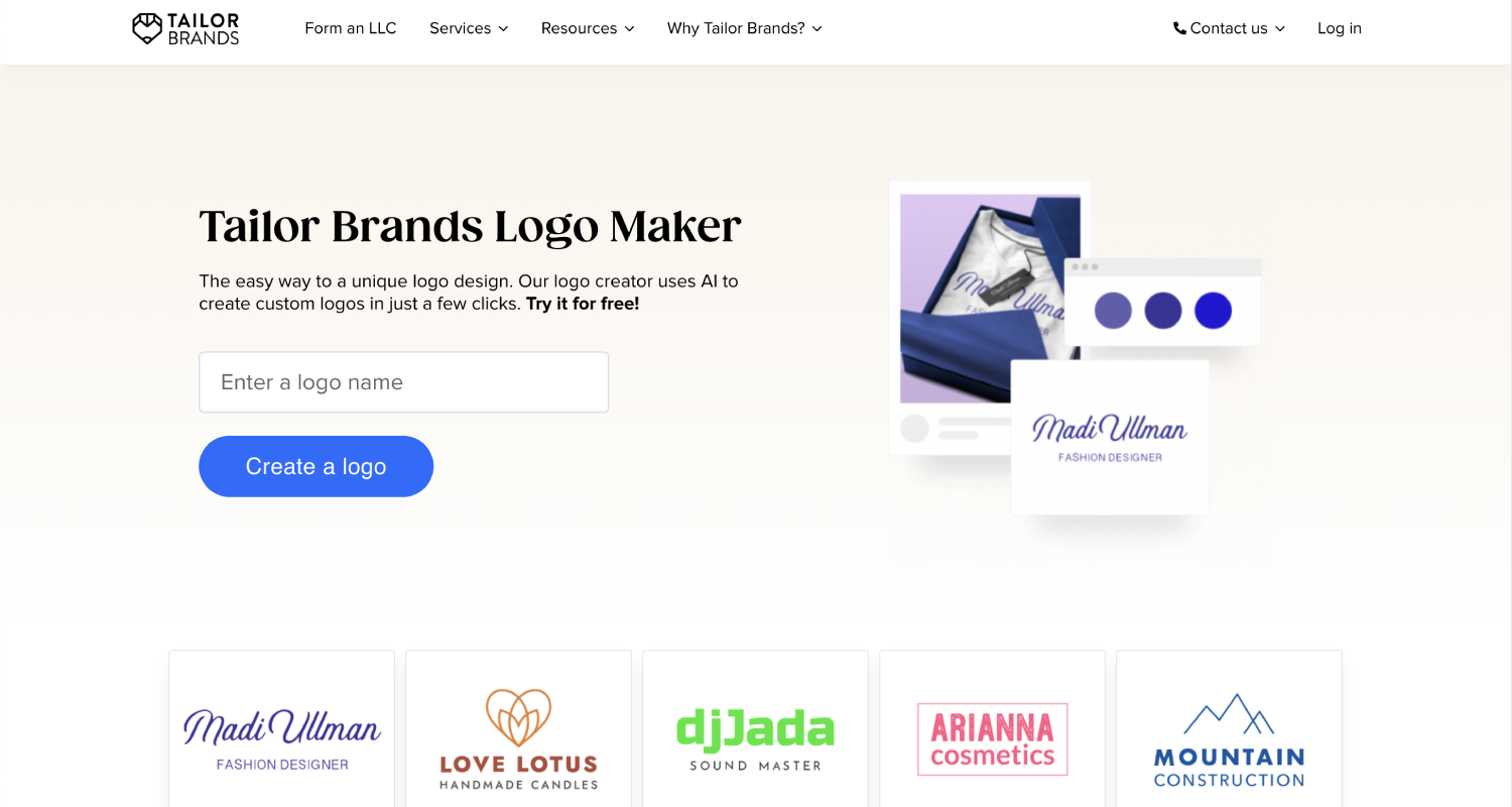 Tailor Brands Logo Maker