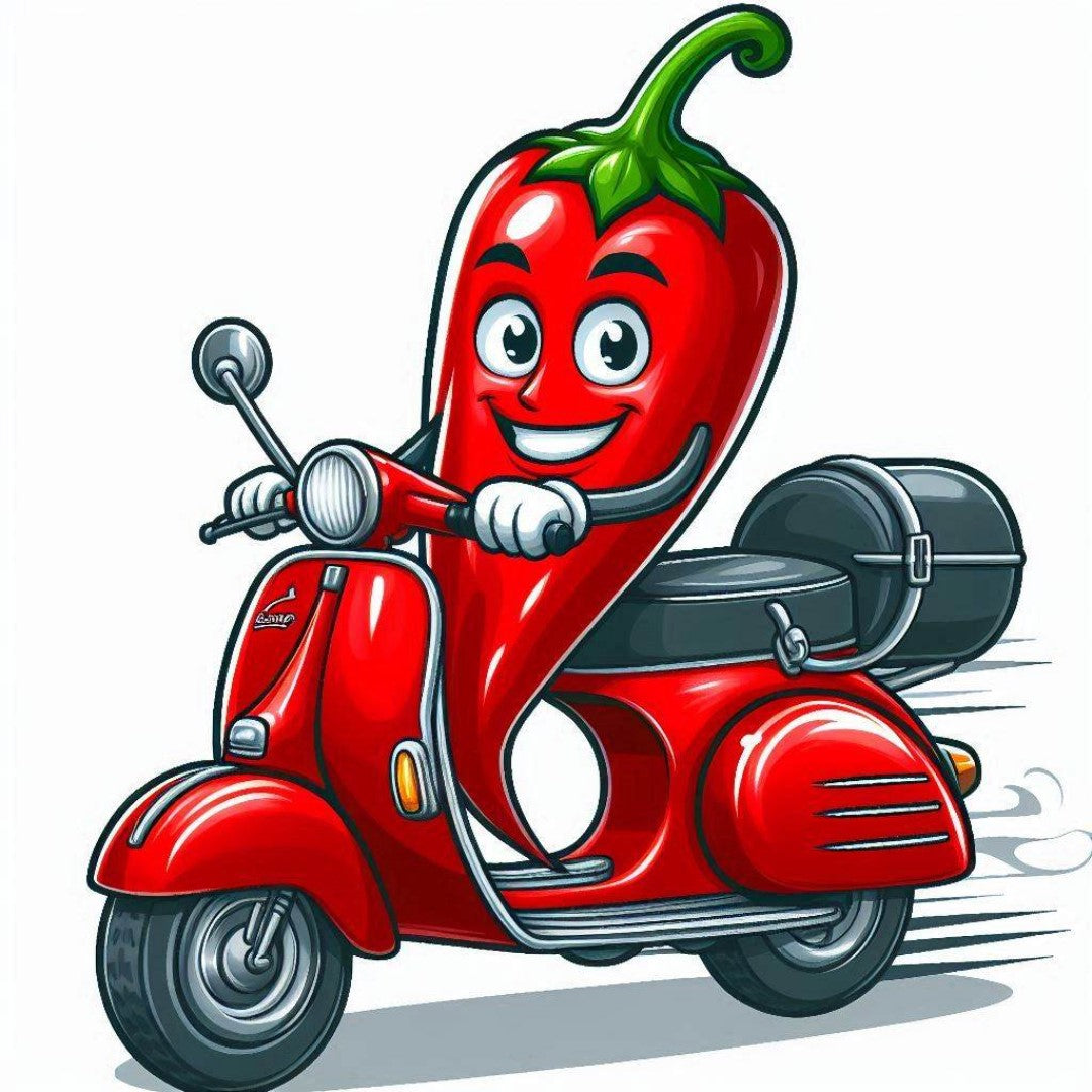 Spicy Scooters Sticker (4.7x5cm)