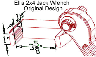 Ellis Manufacturing Co. H-2 Shore Jack Wrench Diagram