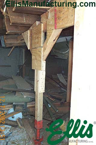 Structural Collapse Shoring With Wood Post Jack
