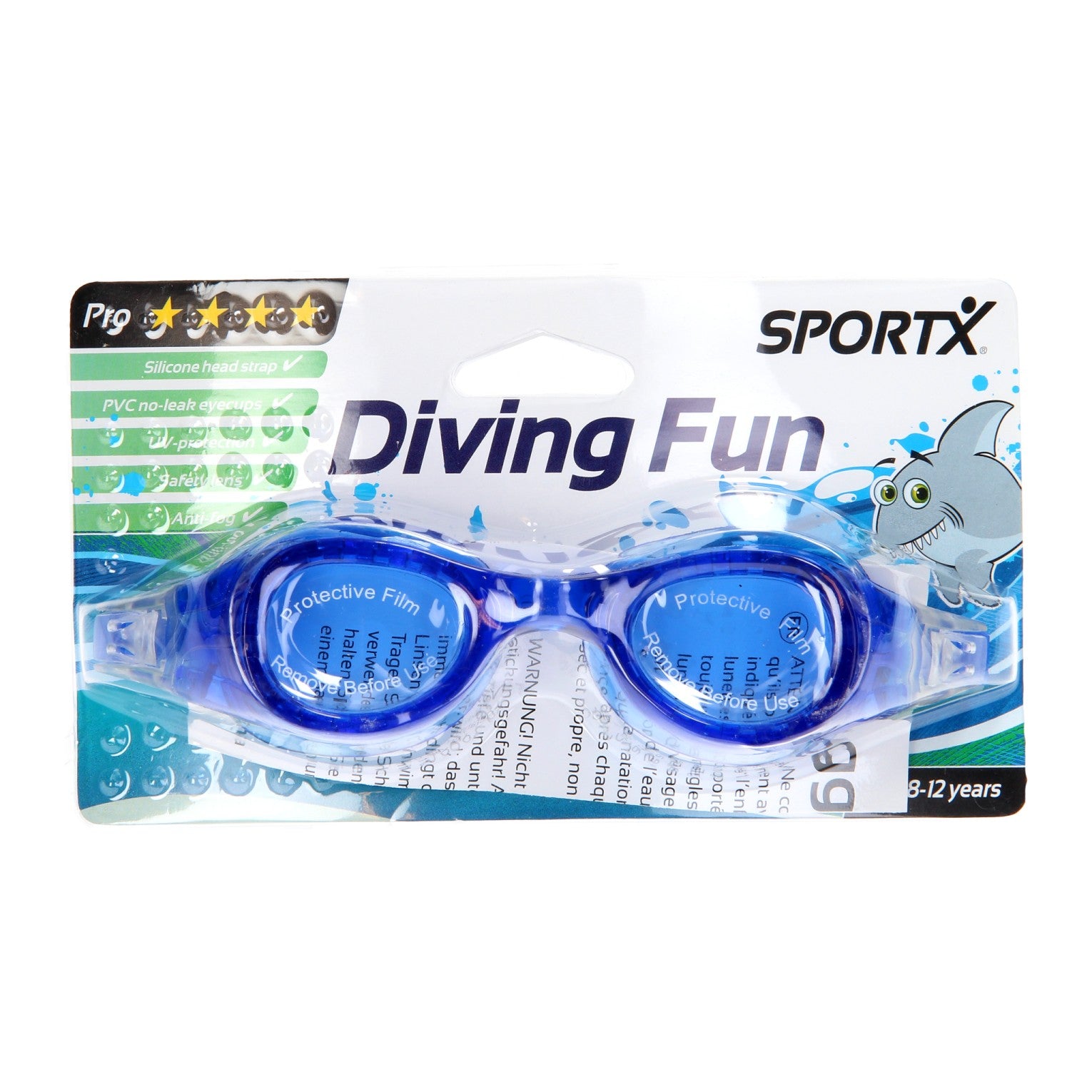 SportX Junior Zwembril Blauw