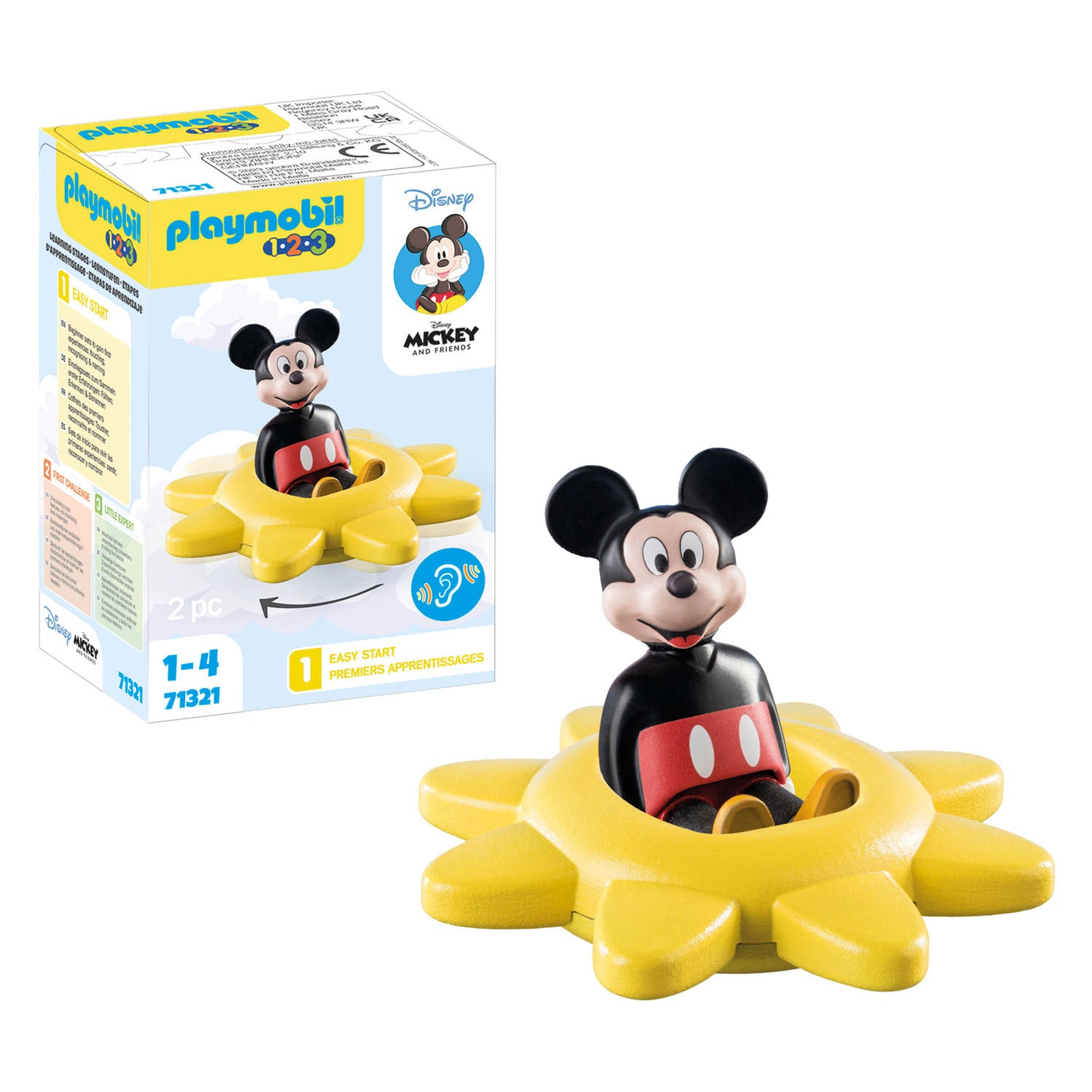 Playmobil 1.2.3. Mickey Mouse Draaiende zon 71321