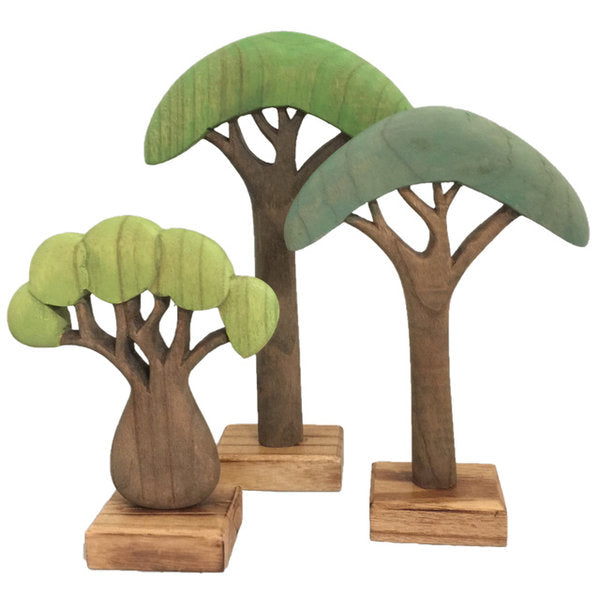Papoose Toys Papoose Toys African Trees Coloured/3pc