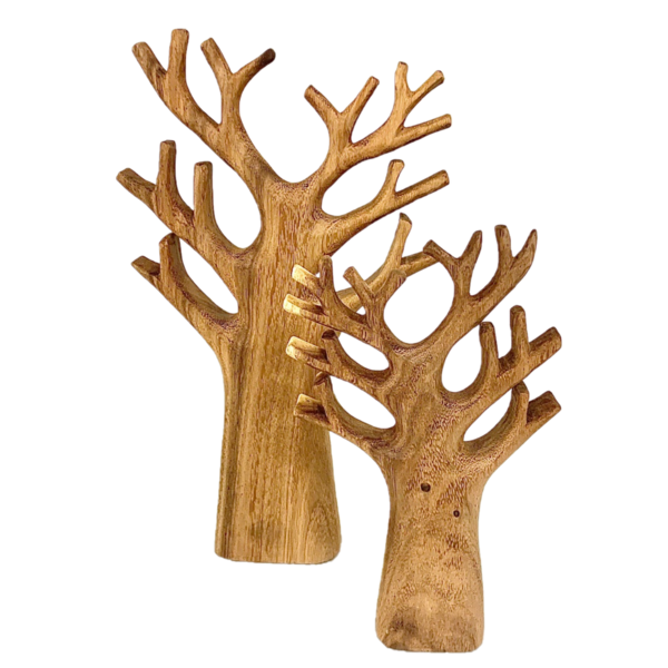 Papoose Toys Papoose Toys Carved Tree Set/2pc