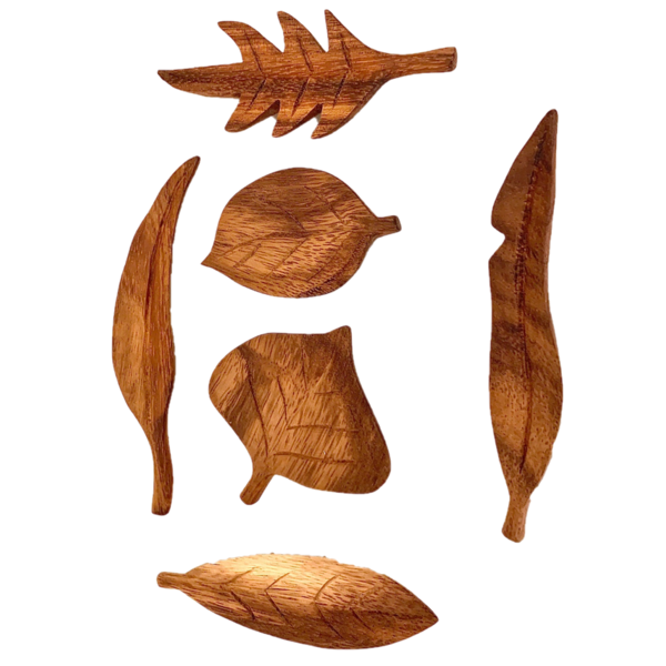 Papoose Toys Papoose Toys Forest Leaves/6pc