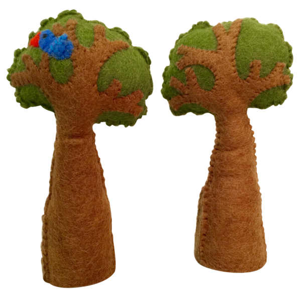 Papoose Toys Papoose Toys Tree + Bird/2pc