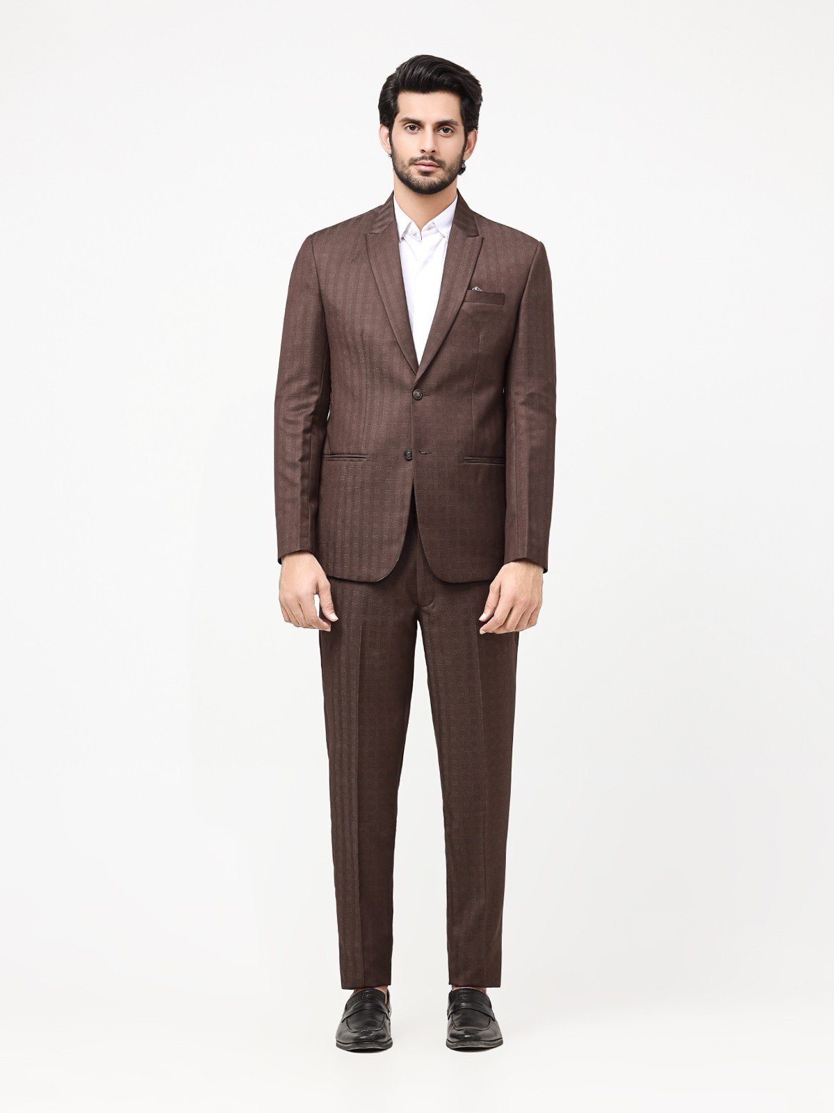 edenrobe Men's Brown Coat Pant - EMTCPC22-6822 – edenrobe Pakistan