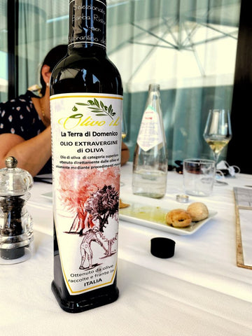 Exclusively made olive oil for the restaurant, which is also used in the mignonettes.