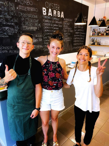 All smiles after this glorious meal with Nik on the left and Morena on the right.