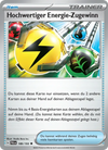 Hochwertige Energie Zugewinn