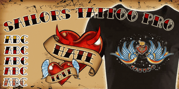 sailor jerry tattoo flash sheet | Stable Diffusion