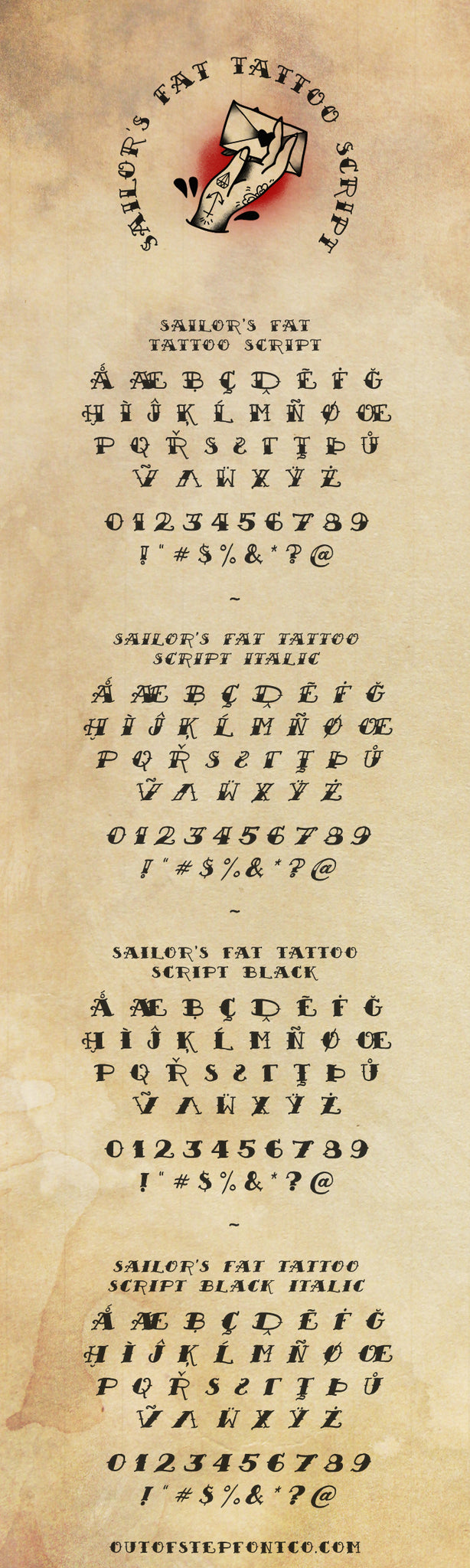 Sailor S Fat Tattoo V2 006 Released Out Of Step Font Company