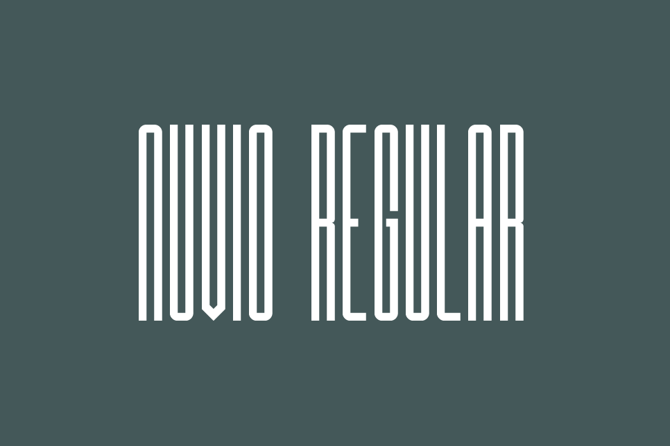 Nuvio Regular Out Of Step Font Company