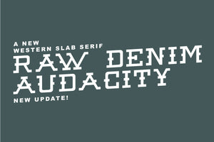 Raw Denim Audacity Regular Out Of Step Font Company