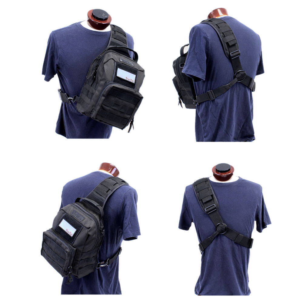 TravTac Onyx Ballistic Tactical Sling Bag - Made in USA – TravTac Gear