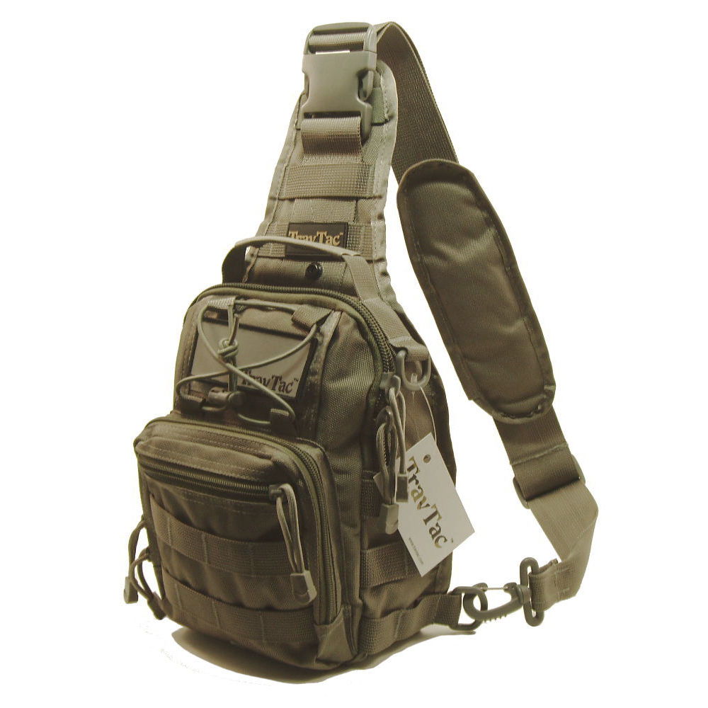 TravTac Stage II Sling Bag, Premium Small EDC Tactical Sling Pack 900D