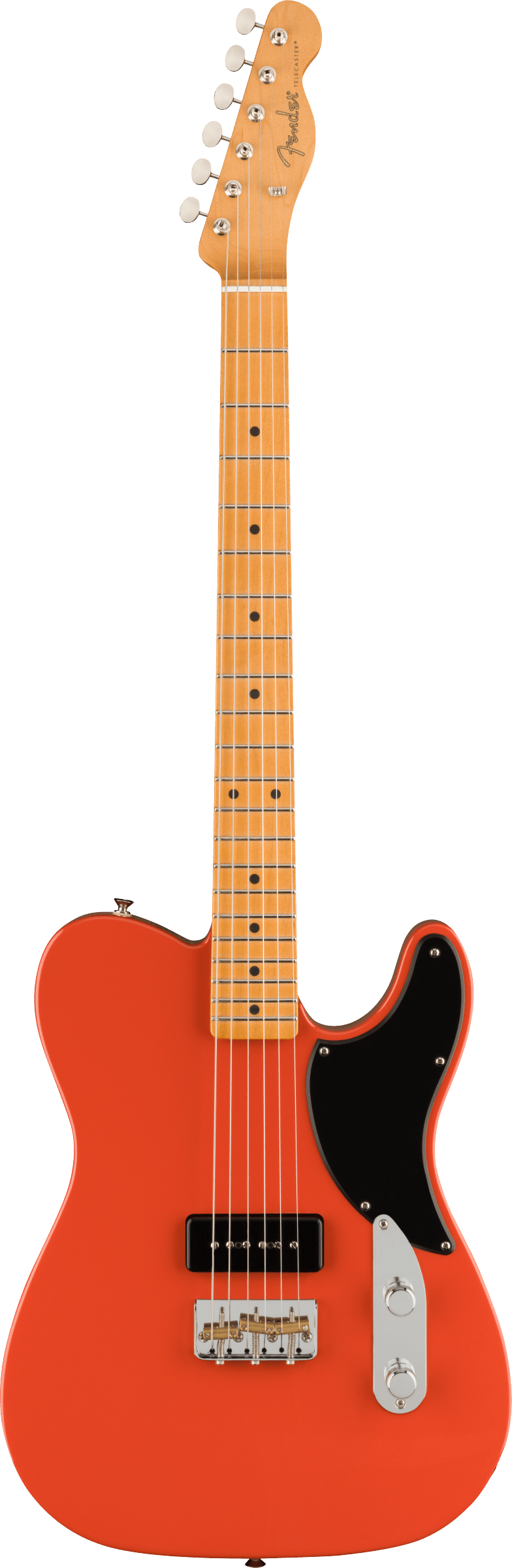 fender noventa telecaster fiesta red