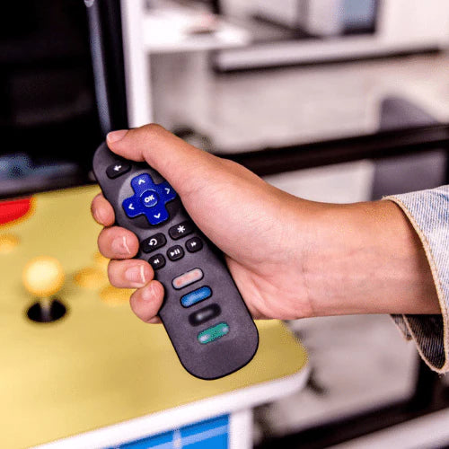 Turn on the screen with the remote controller