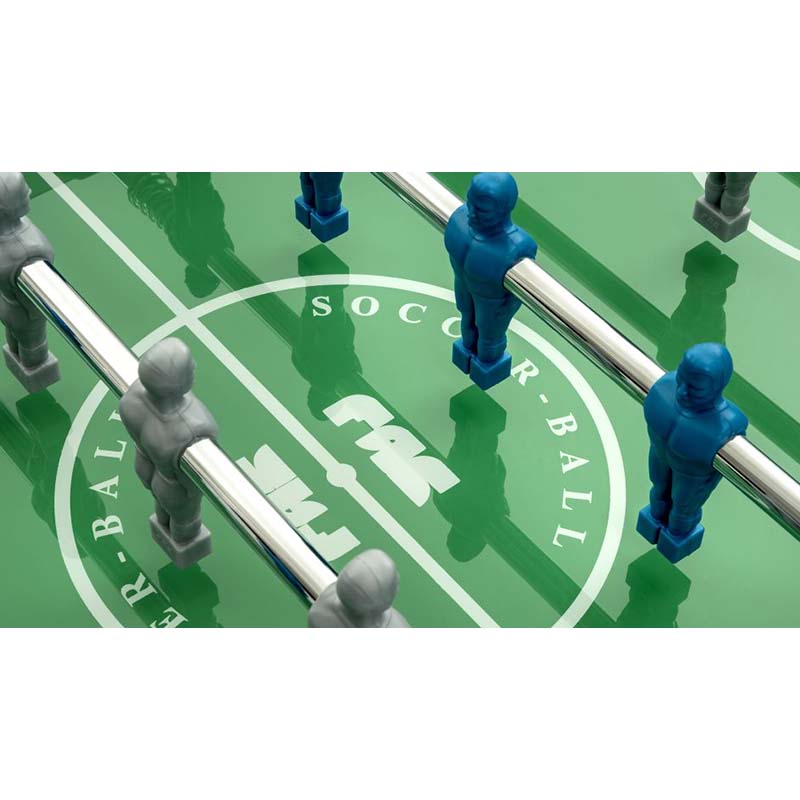 FAS Pendezza Rainbow Turquoise-Grey Foosball Table Playfield