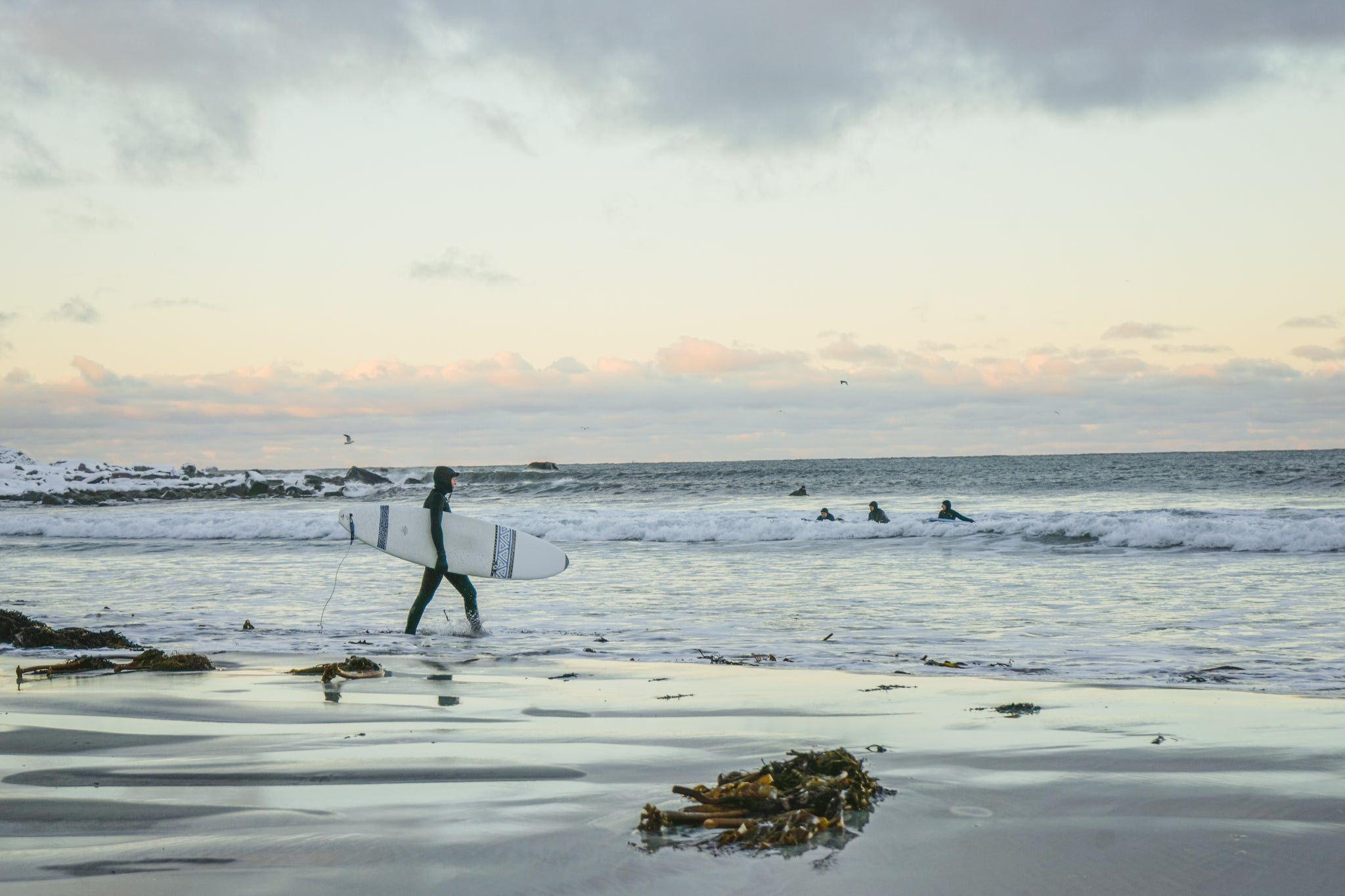 surfer on the beach