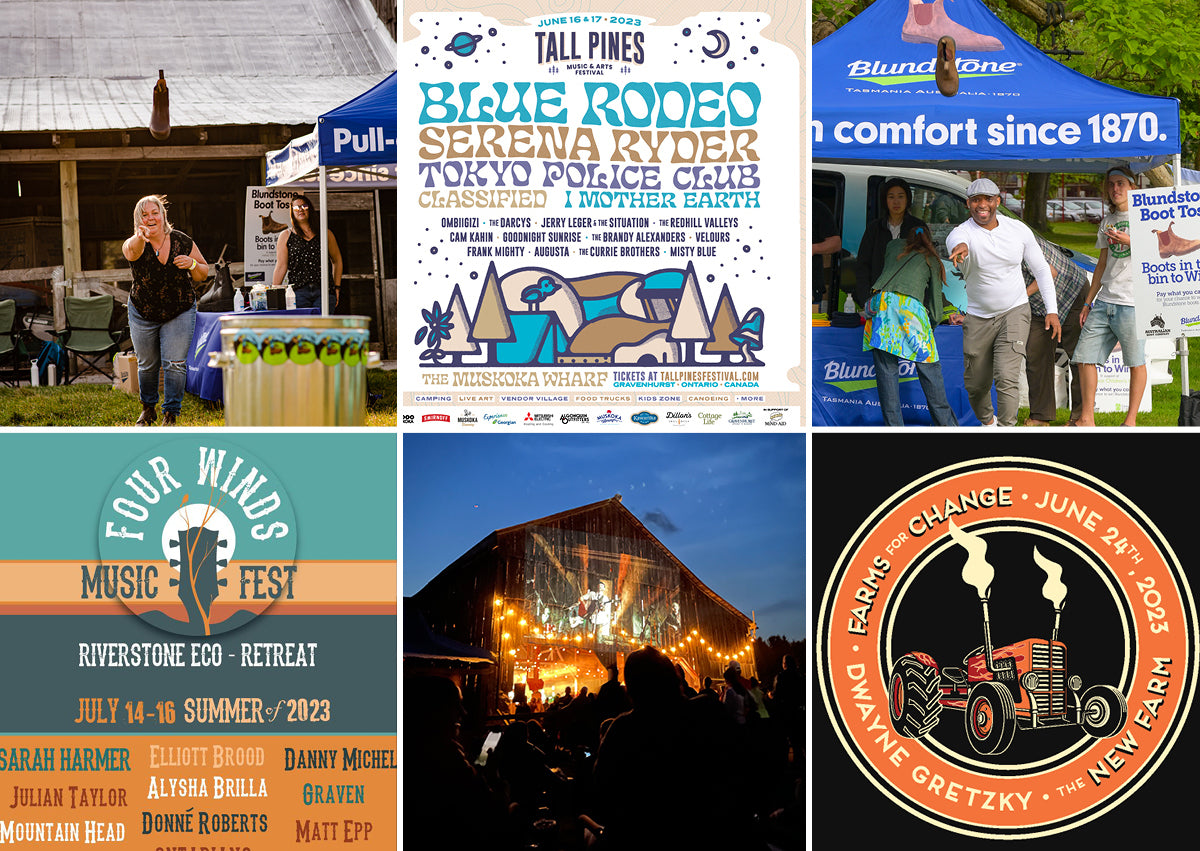 Festivals supported by Blundstone Canada 