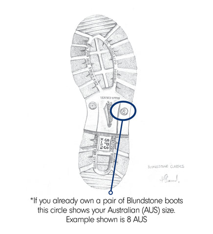 blundstone boots sizing