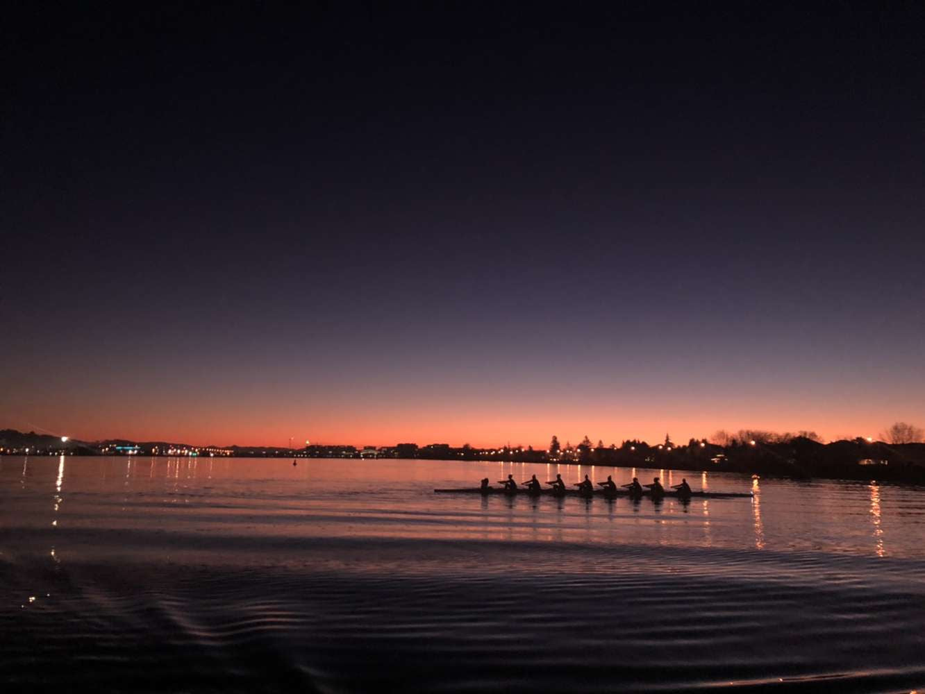 UBC Rowing Team at Sunrise