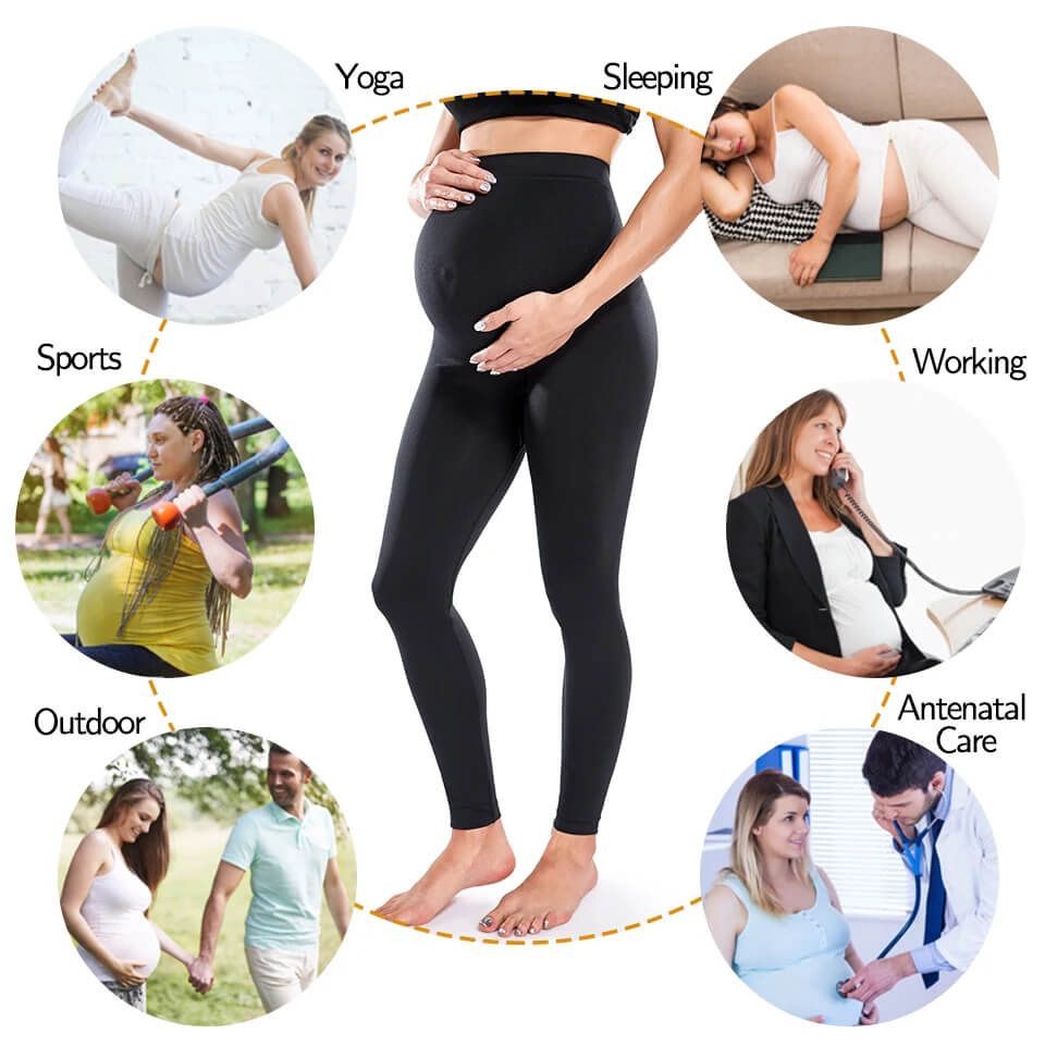 Maternity Leggings with Support | Stylish Comfort, Buy Now!