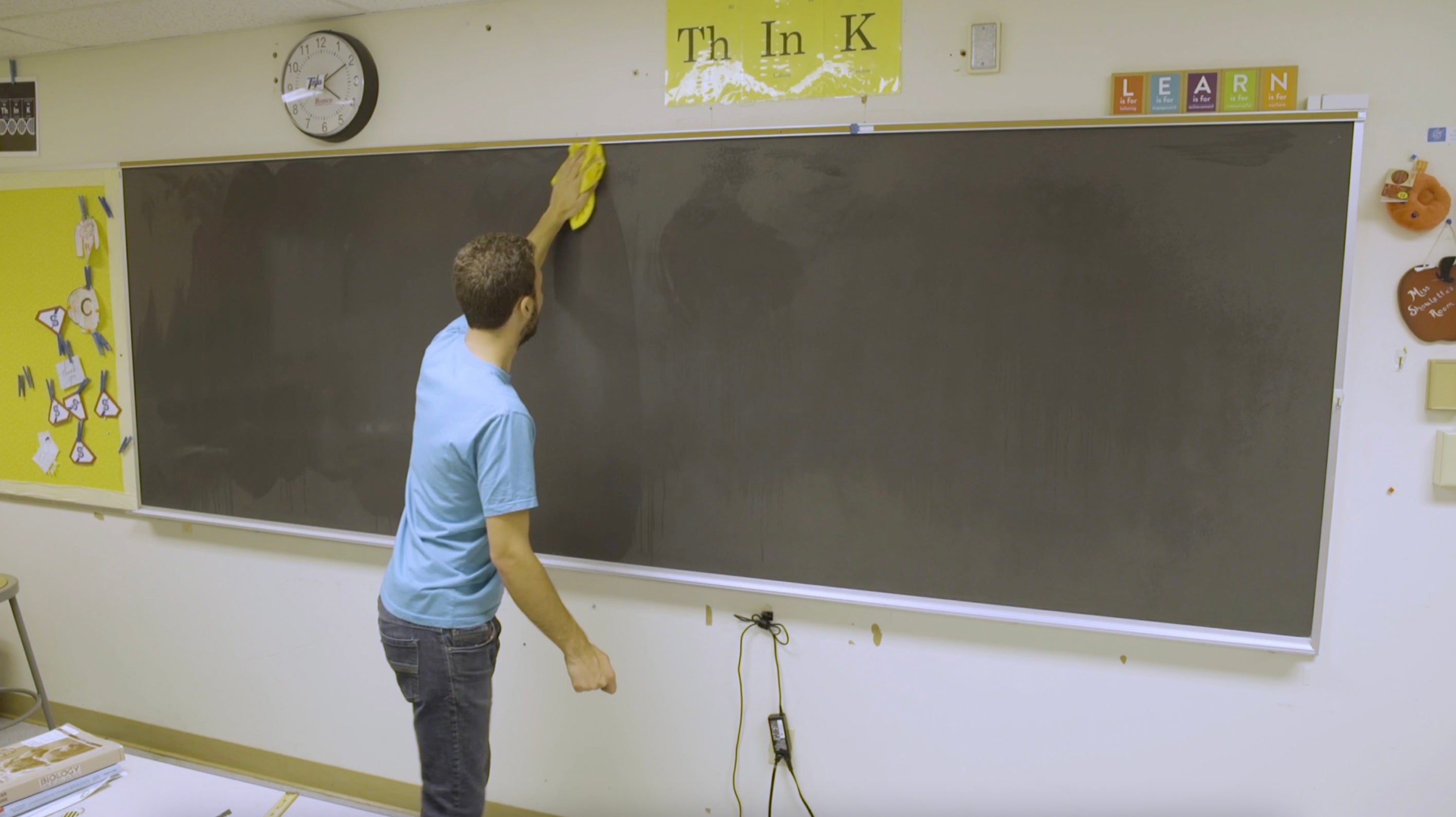 Cleaning Chalkboard