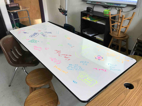 whiteboard table think board