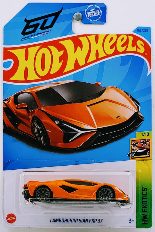  Hot Wheels 2022 - Lamborghini SIAN FKP 37 - Factory Fresh -  1/10 - Ships Bubble Wrapped in a Box : Toys & Games
