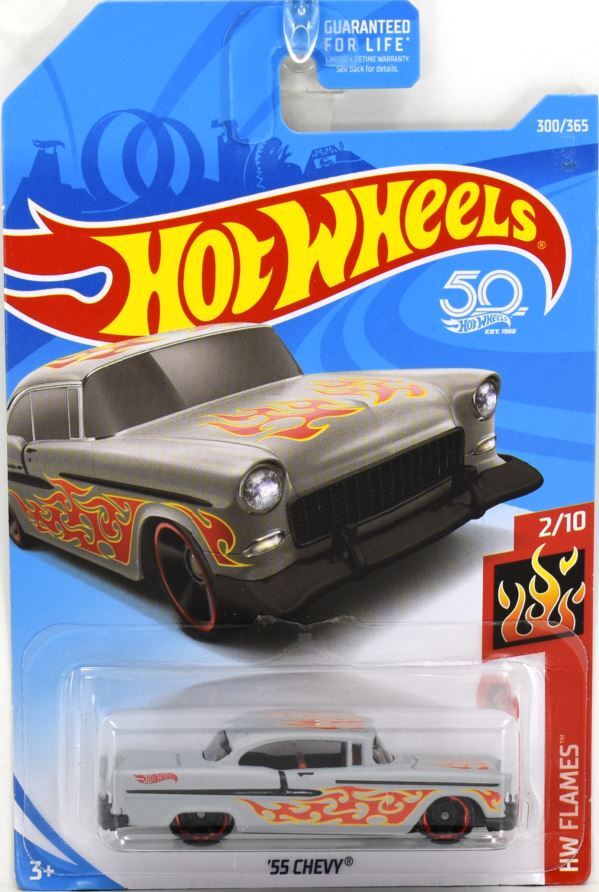 Hot Wheels 2017 - No Collector Number - HW Flames 3/10 - '55 Chevy