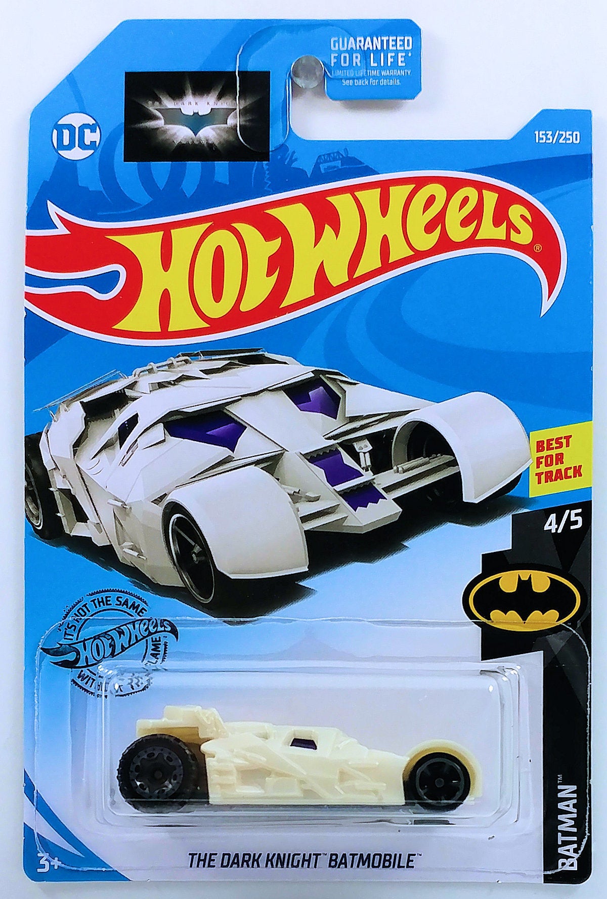 Produit en gros LONG CARD THE DARK KNIGHT BATMOBILE 2019 HOT WHEELS BATMAN  4/5 #153 Bas prix, bon service Garantie 100% authentique  