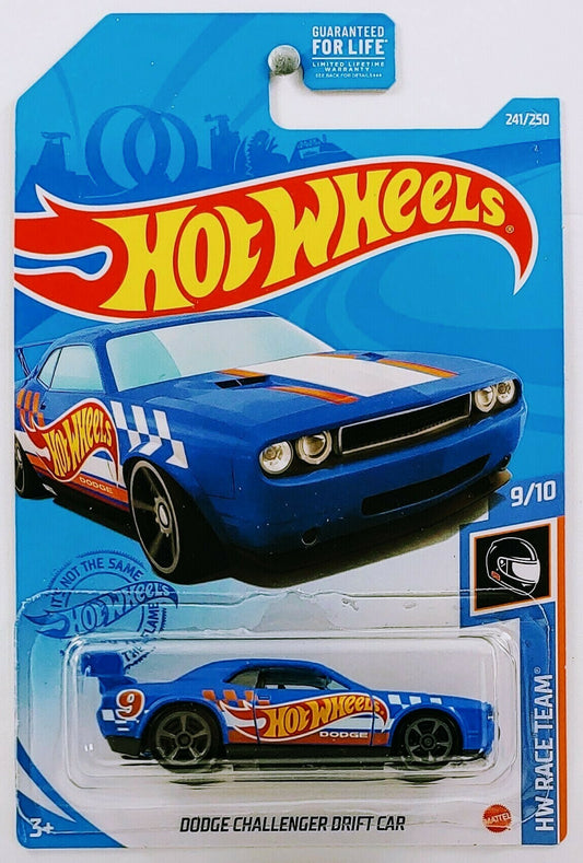 2022 Hot Wheels #207 HW Drift 3/5 DODGE CHALLENGER DRIFT CAR White w/Black  MC5Sp