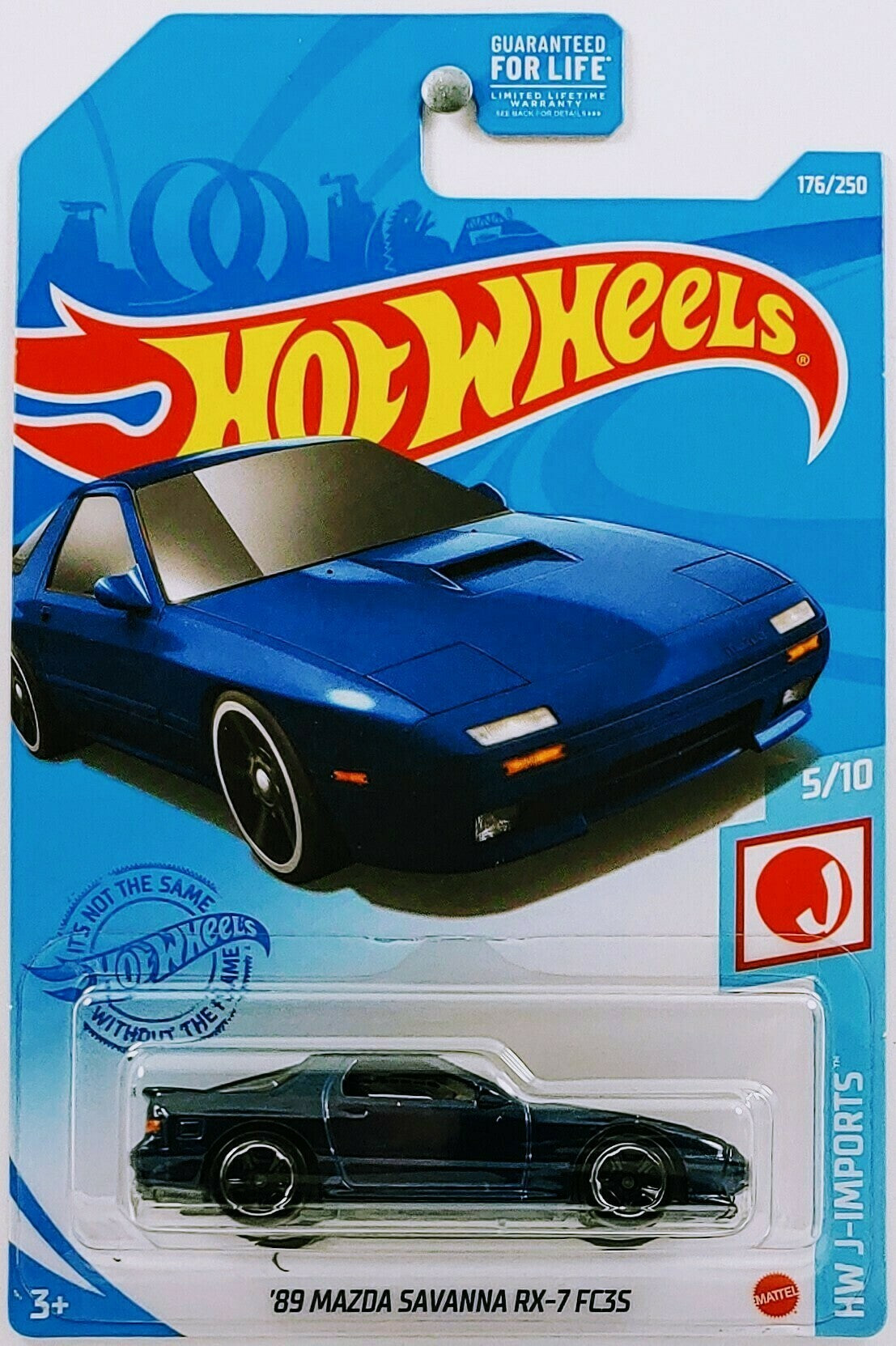 Hot Wheels 2022 - Collector # 143/250 - HW J-Imports 5/10 - Mazda RX-3 -  Black