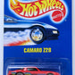 Hot Wheels 1991 - Collector # 033 - Camaro Z28 - Red - Ultra Hots - Unpainted Metal Base
