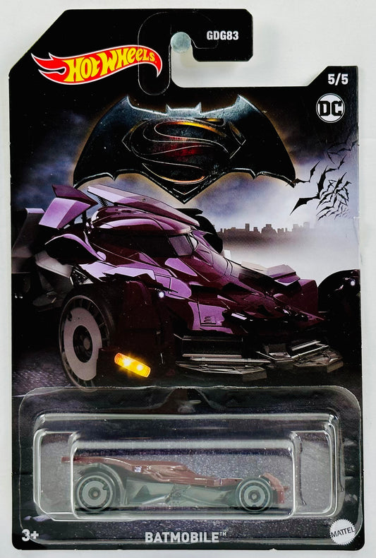 EXCLUSIVO Carrinho - Hot Wheels - DC Comics - Batman - Batmóvel - Preto  Detalhe Azul - Mattel