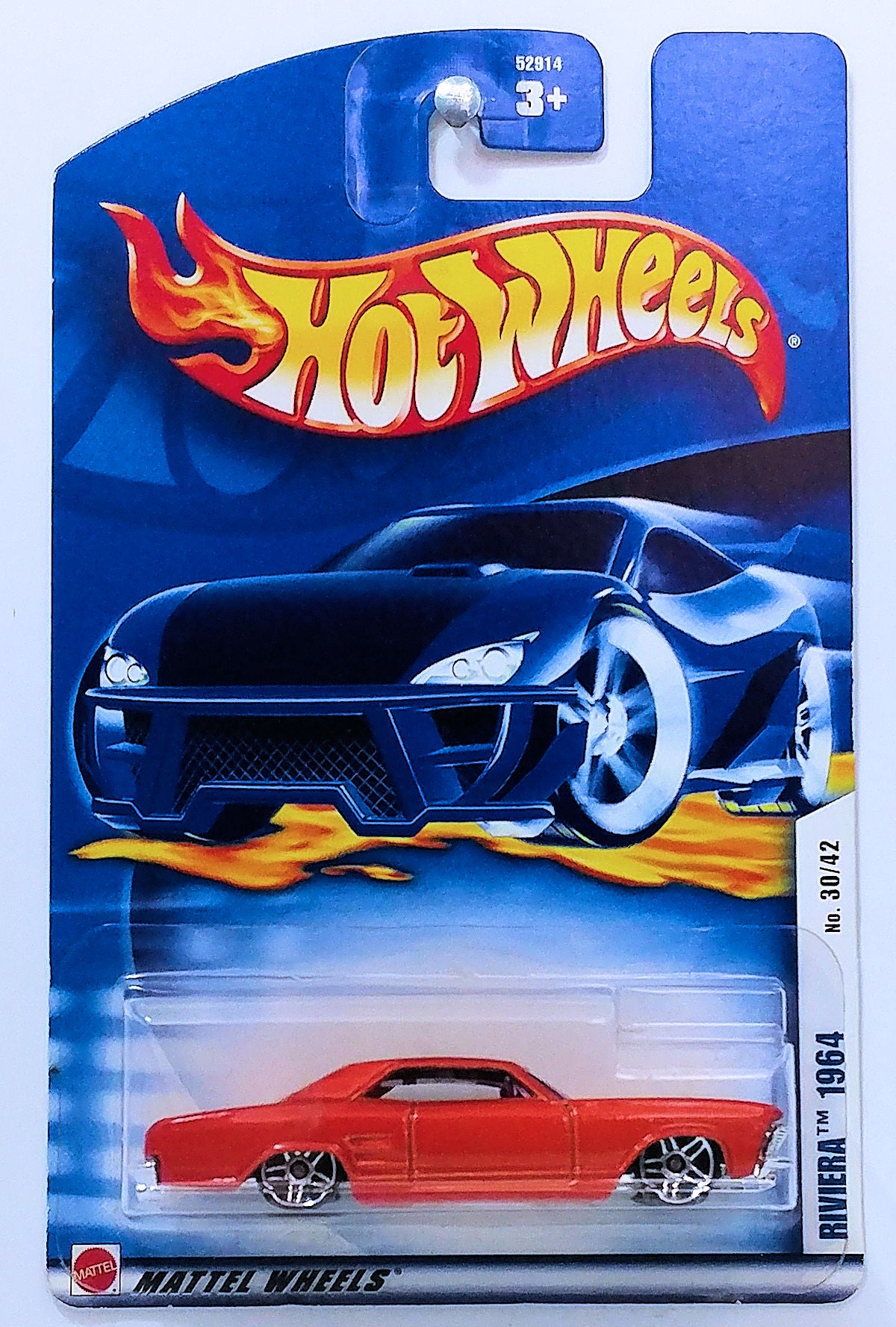 Hot Wheels 2003 - Collector # 133/220 - Pride Rides 1/10 - 1964 Buick  Riviera - Metallic Light Blue - Y5 Wheels - Malaysia