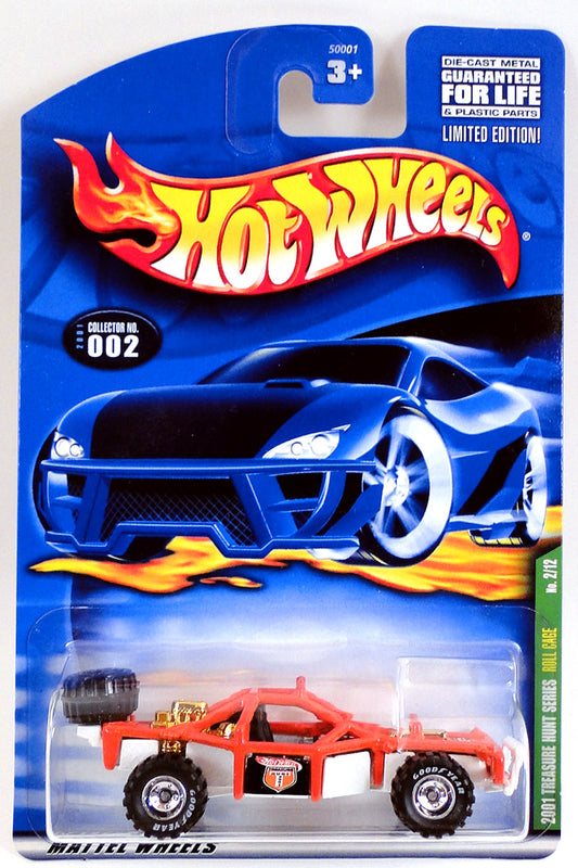 Hot Wheels 2001 - Collector # 002/240 - Treasure Hunt 02/12 - Roll Cage - Orange / Red
