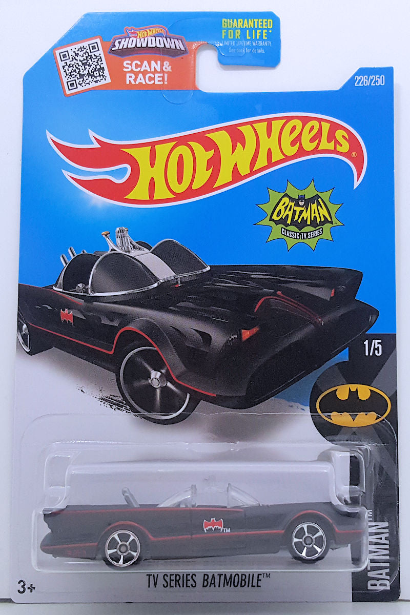 Hot Wheels 2016 - Collector # 226/250 - Batman 1/5 - TV Series Batmobi –  KMJ Diecast II