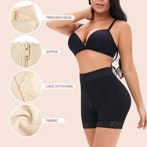 Tummy Control Butt Lifting Shaper Shorts, High Waist Shapewear Shorts