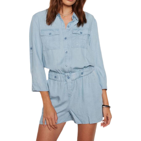 Tart Collections Dale Romper - Light Wash.