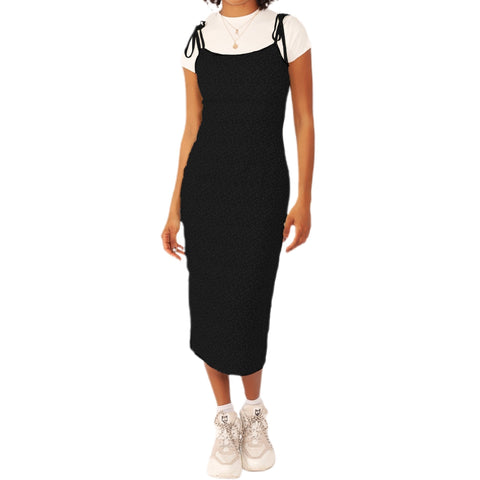 Toby Heart Ginger Midday Midi Dress - Black.