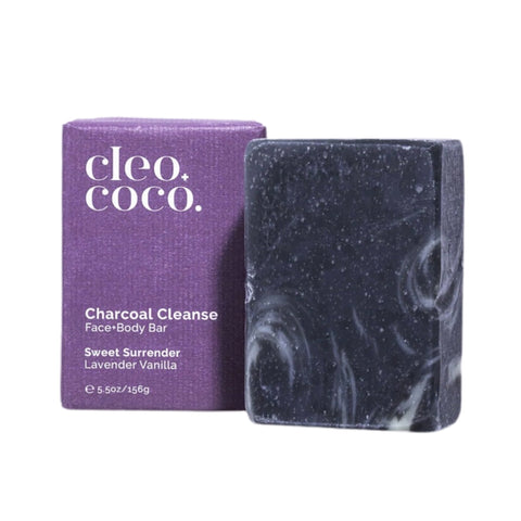 Bar Soaps - Cleo Coco Charcoal Cleanse Face + Body Bar