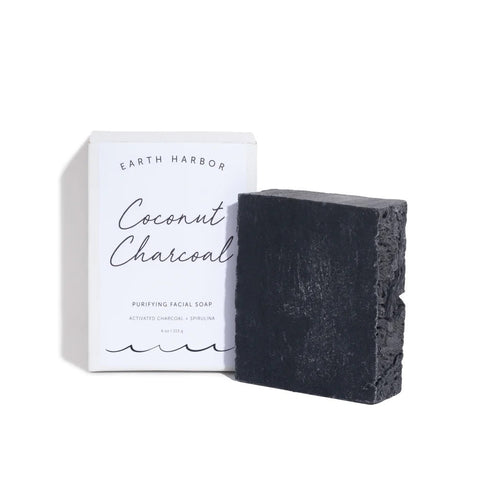 Bar Soaps - Earth Harbor Coconut Charcoal Purifying Facial Soap