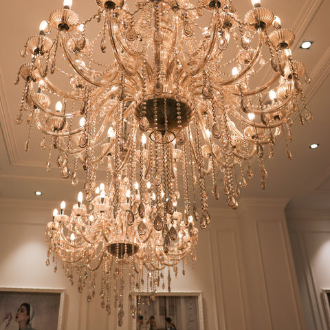 hera chandelier, champagne, 35 light