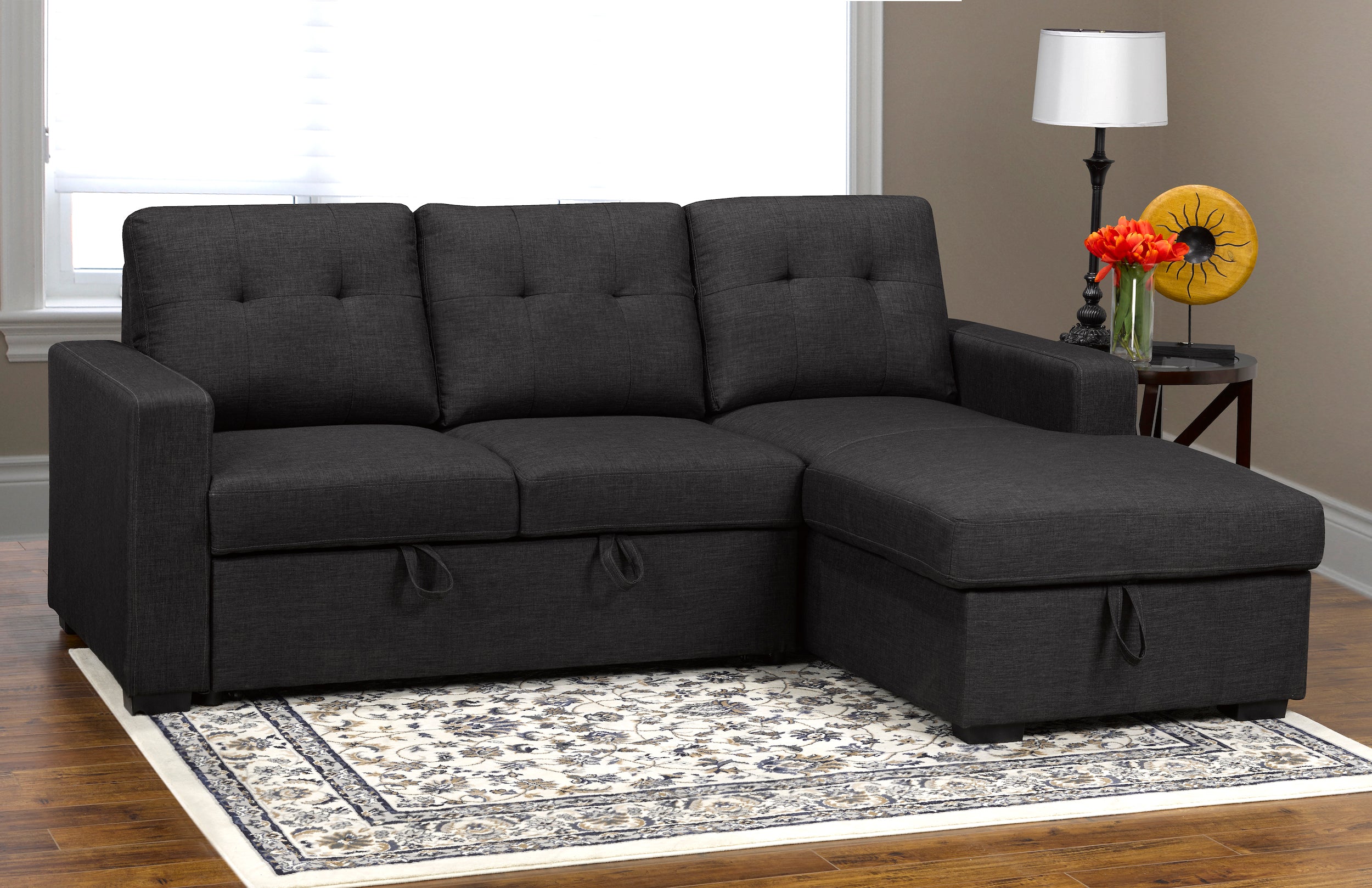 jayden black sofa bed sleeper