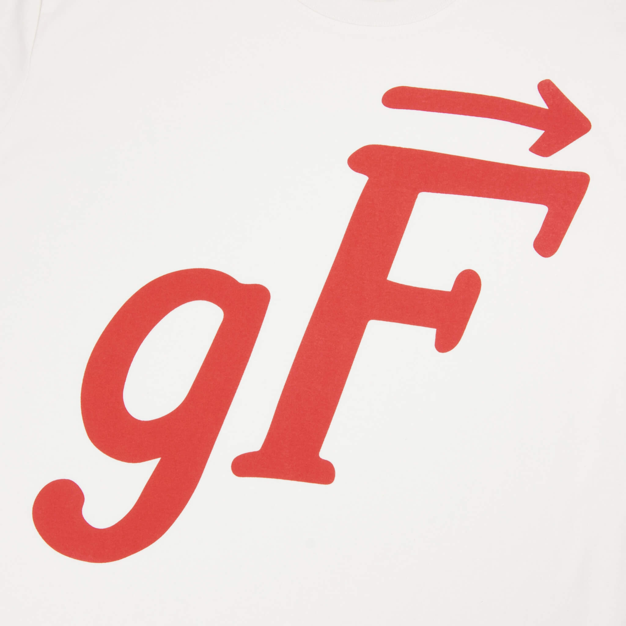 gF Avant-Large Logo T-Shirt, Natural / Burnt Orange