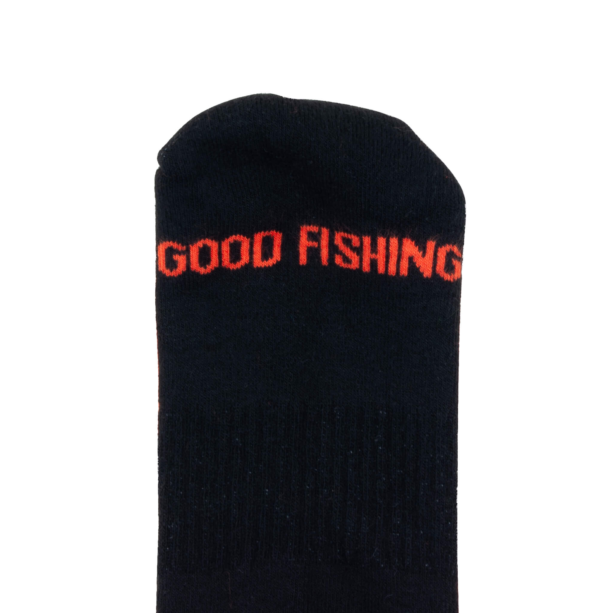 gF Logo Athletic Crew Socks, Burnt Orange / Black