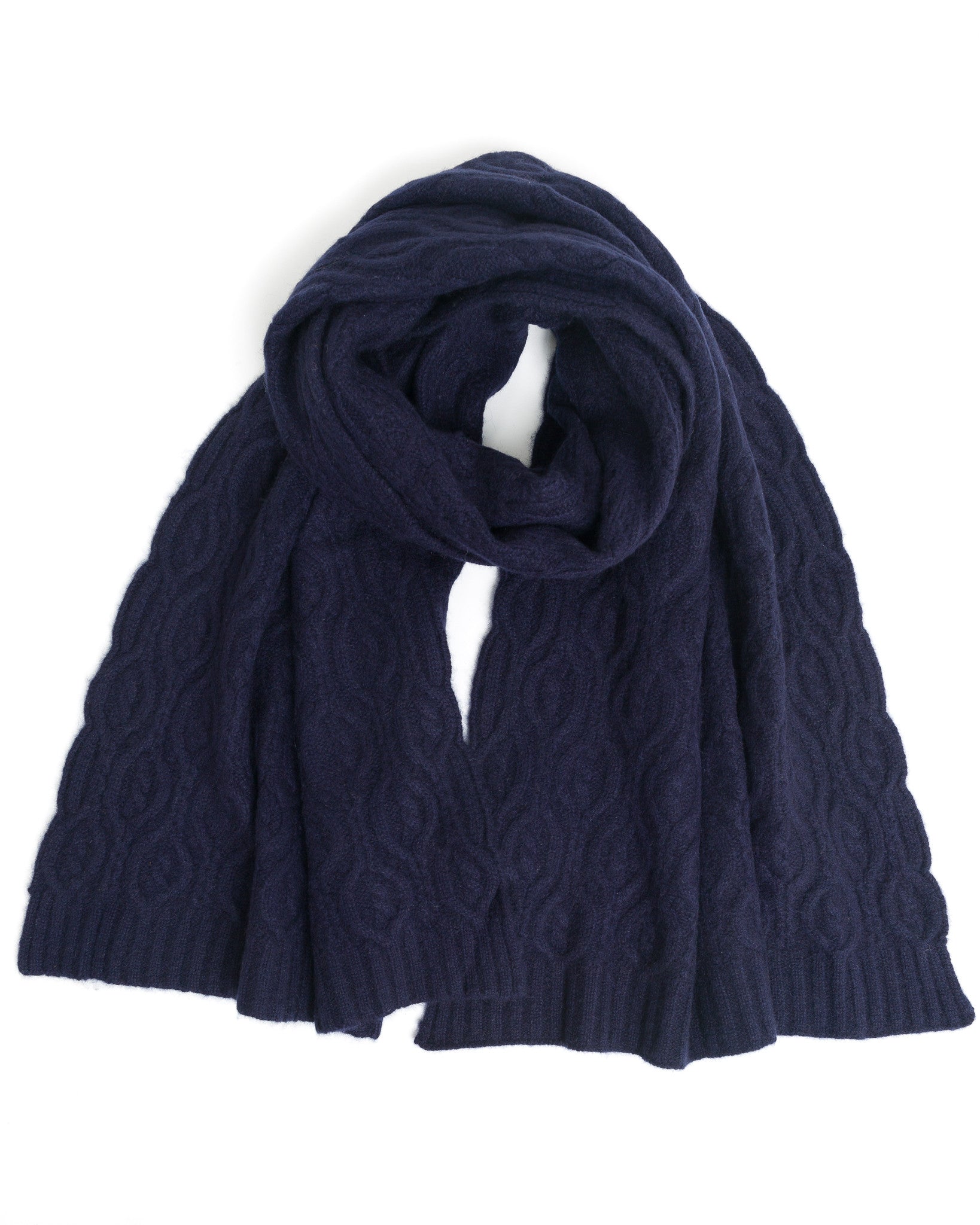 cashmere cable scarf